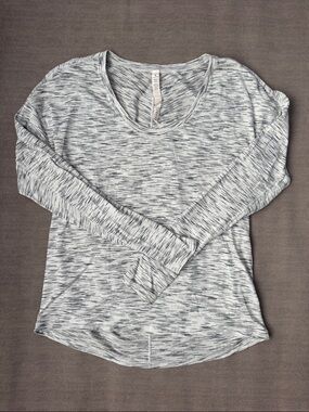 lululemon athletica Gray Space-Dye Long Sleeve Tee